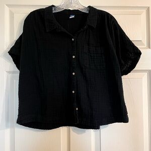 Black Button-Up Shirt